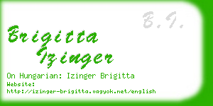 brigitta izinger business card